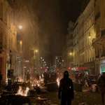 image for Parisians rioting against pension reform.