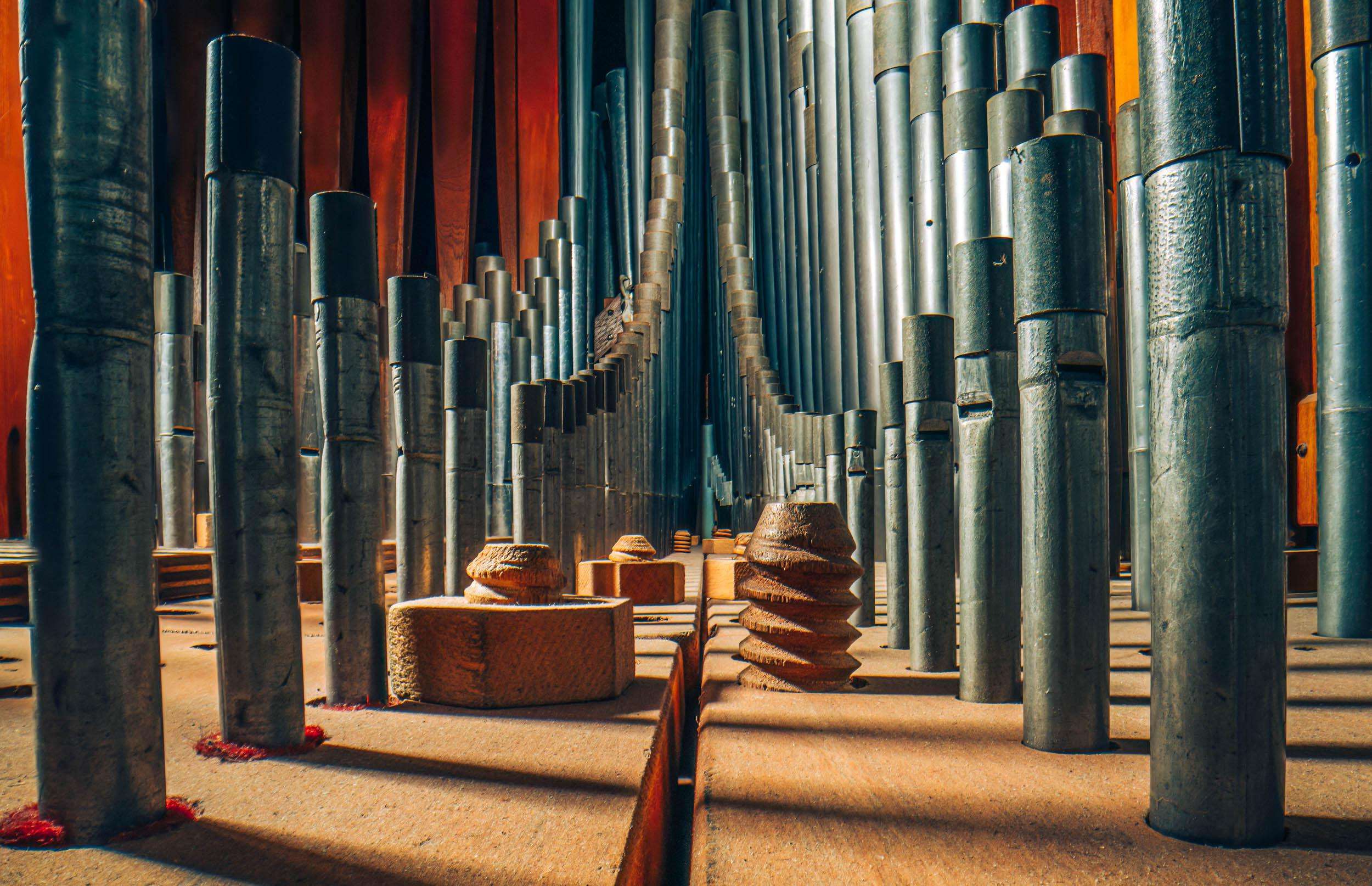 image showing ITAP inside a pipe organ