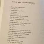 image for This poem that Leonard Cohen wrote about Kayne West in 2015.