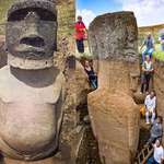 image for The Easter Island statues, built between 1250-1500 CE by the Rapa Nui people, actually have bodies.