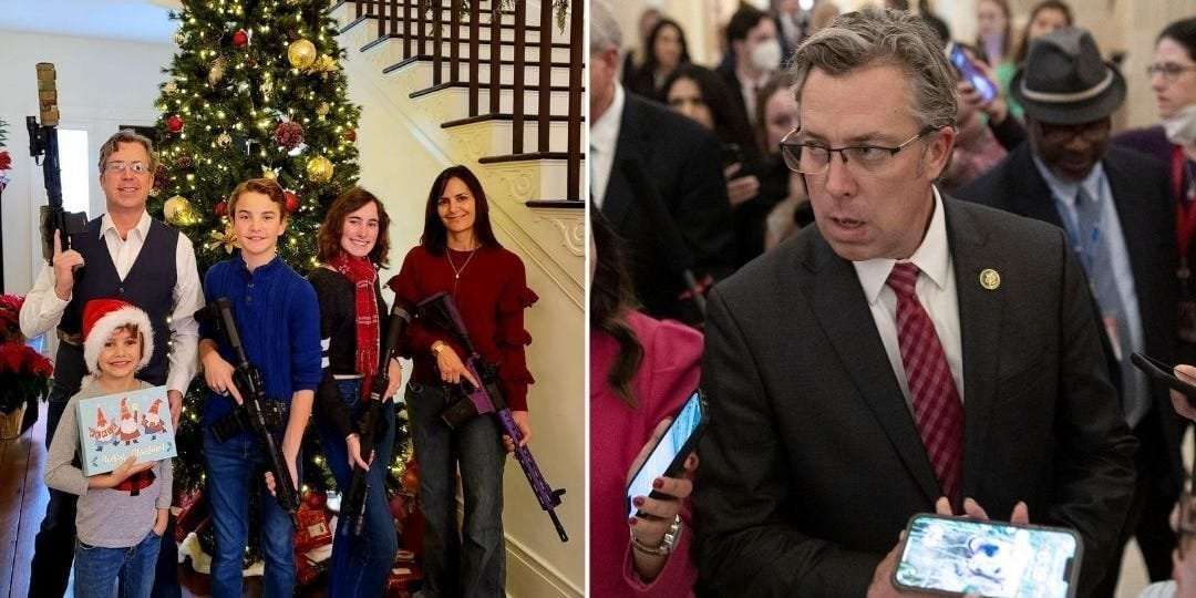 image for Congressman who represents the Nashville district involved in deadly school shooting posted a gun-toting family photo for Christmas in 2021