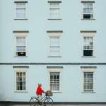 image for Accidentally shot a Wes Anderson style pic of this woman and her bike