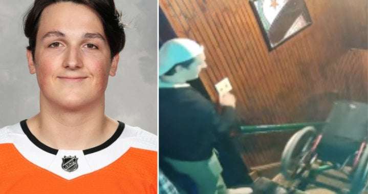 image for Carson Briere booted from NCAA hockey team after charges laid in wheelchair incident