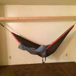 image for My Daughter didn’t want a bed in her studio apartment, so I installed this hammock frame.