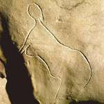 image for Cave etching of a nude woman, believed to be 30,000 years old, found in Grotte de Cussac in France