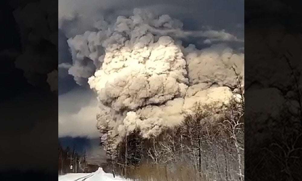 image for Volcano erupts in Russia’s Far East, covering towns in ash