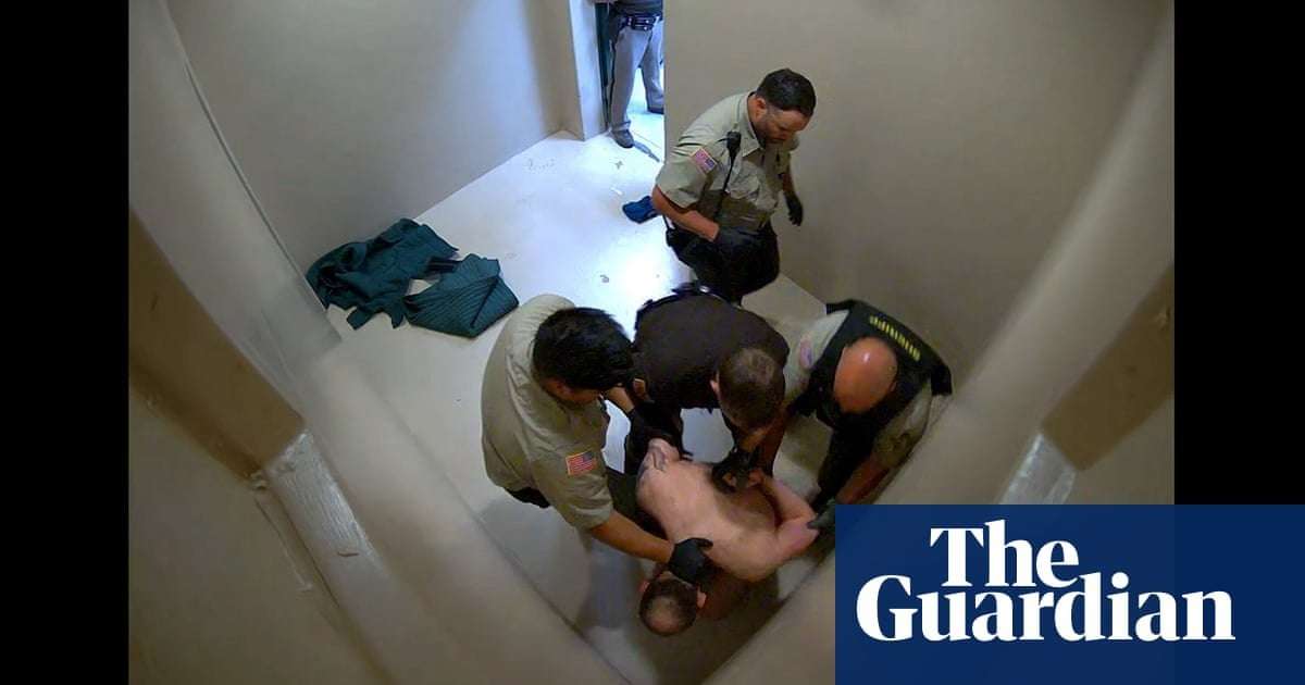 image for Man with schizophrenia was left naked in jail cell for weeks before death, video shows