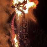 image for Disneyland's animatronic dragon burst into flames