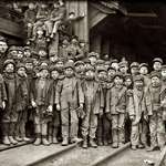 image for "Breaker boys," most 8–12, who worked 60-hour weeks breaking coal when child labor was permitted
