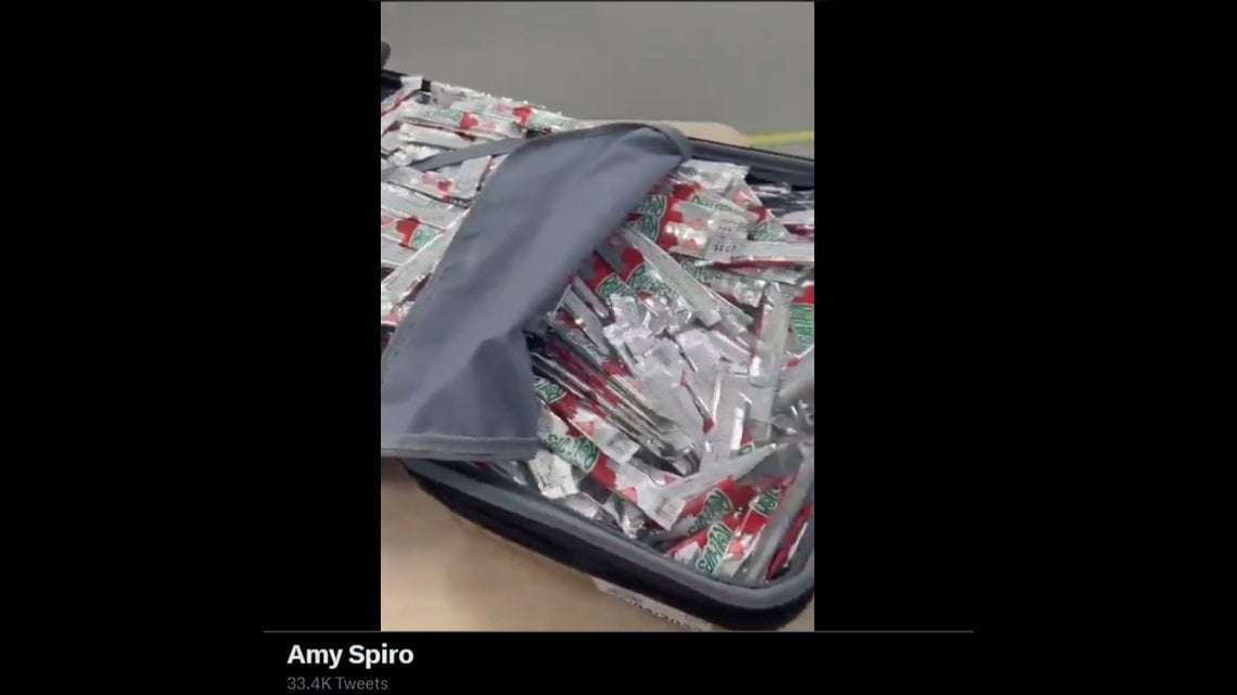 image for Americans caught smuggling 375 pounds of Fruit Roll-Ups into Israel. TikTok is blamed