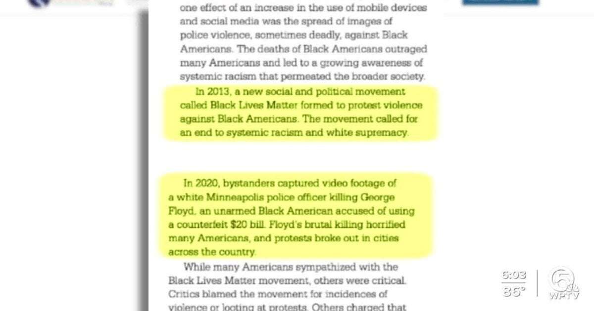 image for Florida removes Black Lives Matter, George Floyd content from textbook
