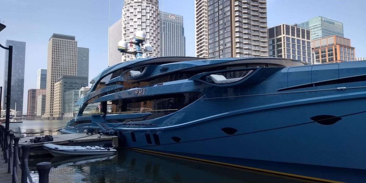 image for A Russian tycoon whose seized $48 million superyacht features an 'infinite wine cellar' wants his boat back — and he's suing the UK government for it
