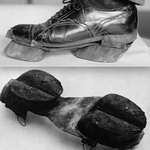 image for Cow shoes used by Moonshiners in the Prohibition days (1919-1933) to disguise their tootprints.
