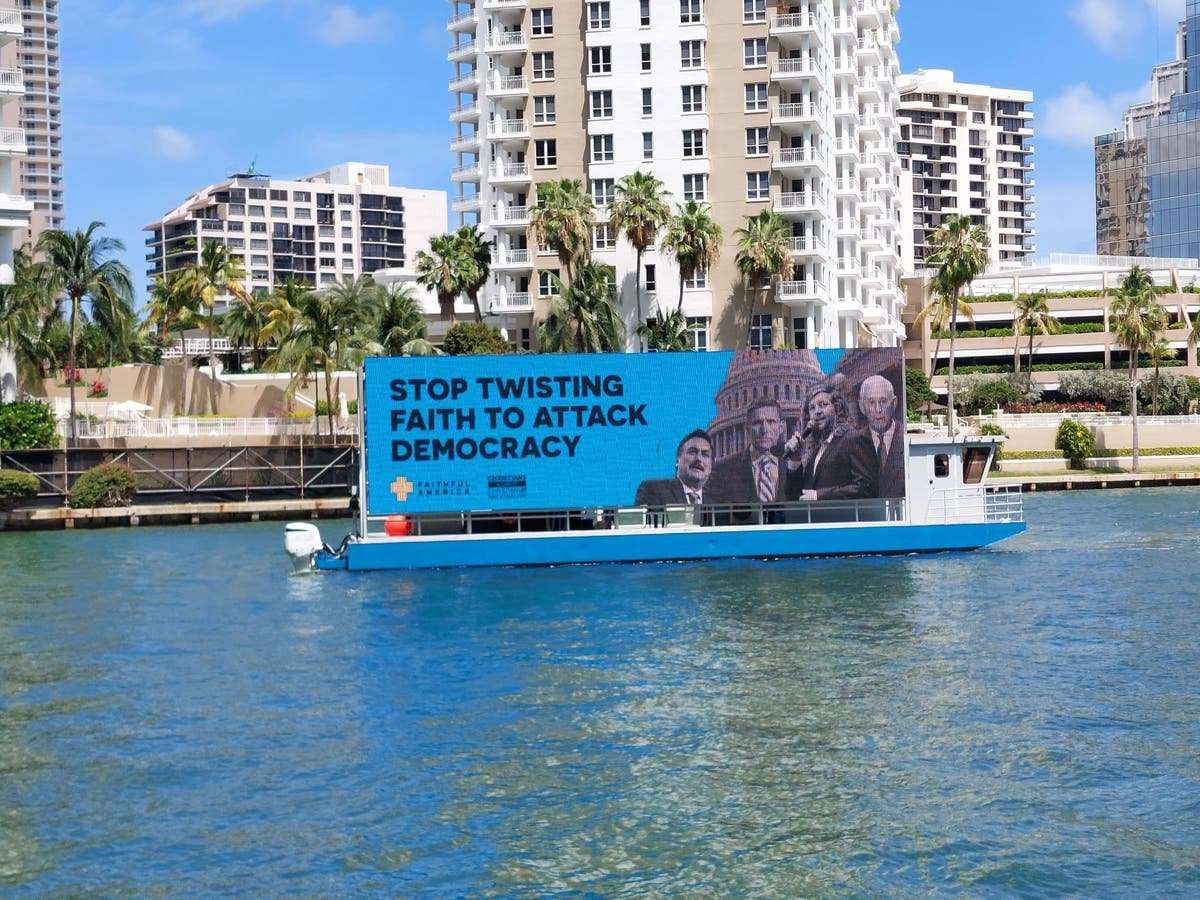 image for Faith leaders speak out against ‘toxic’ Christian nationalist conference arriving at Trump’s Miami resort