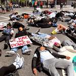 image for A "Die-in" hosted by Teen Empowerment Boston to draw attention to gun violence in the community