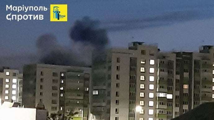 image for Explosions rock Russian-occupied Mariupol: Russian base stationed in airport was hit