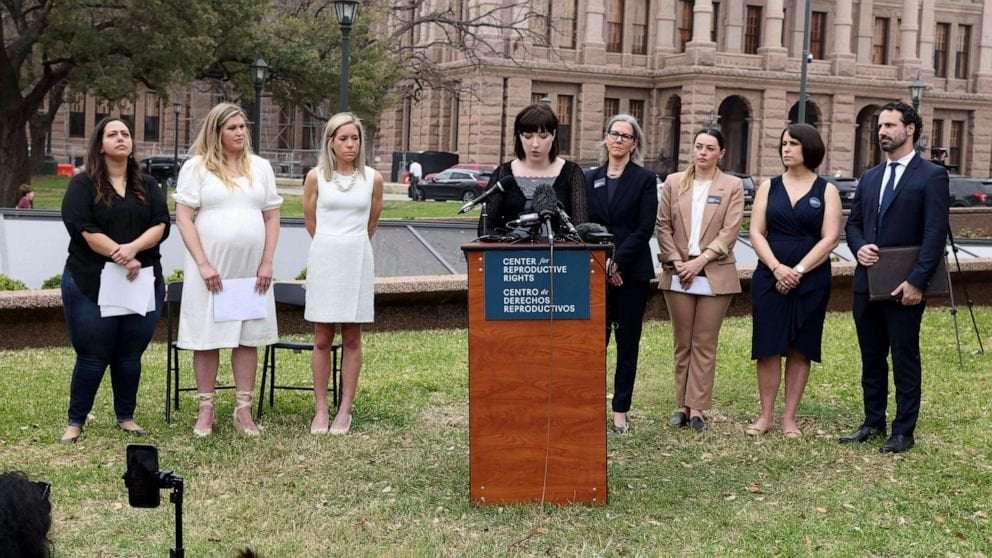 image for 8 women join suit against Texas over abortion bans, claim their lives were put in danger