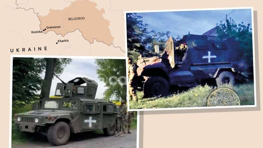 image for Militias used US armoured vehicles in attack over Russian border