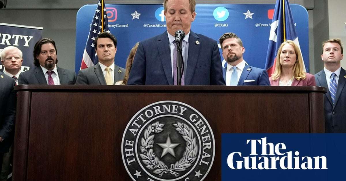 image for Texas attorney general urges supporters to protest at capitol ahead of impeachment vote