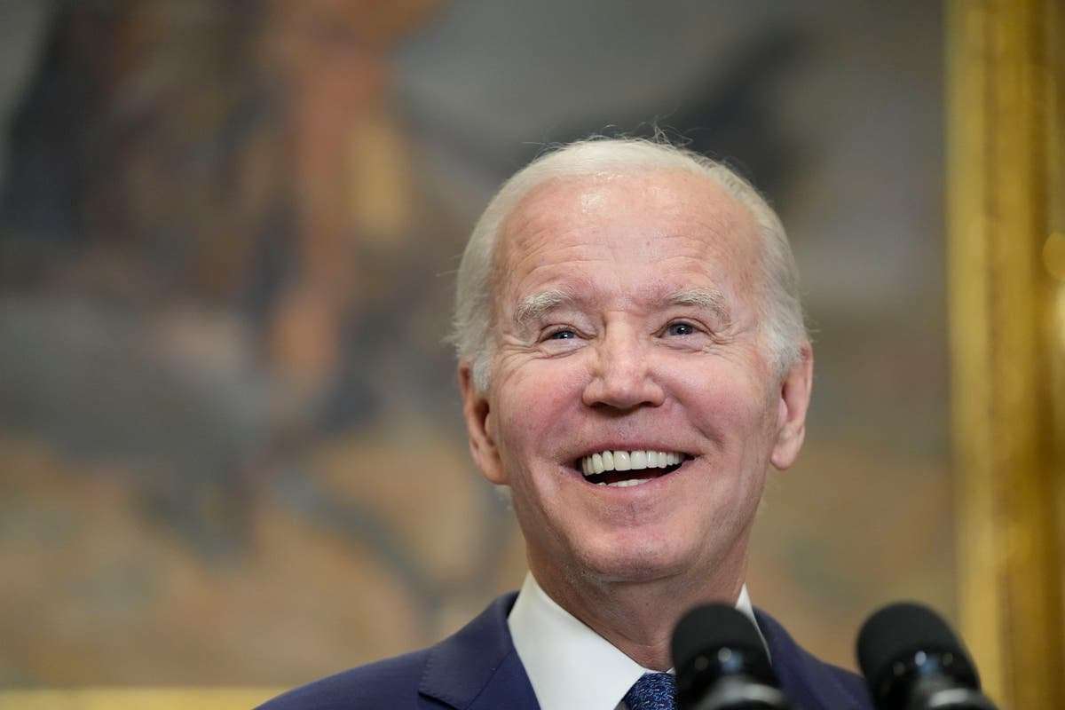 image for Biden laughs off idea of Trump pardon after DeSantis pledges to consider it