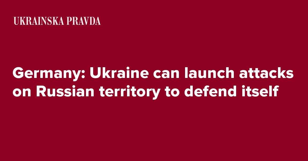 image for Germany: Ukraine can launch attacks on Russian territory to defend itself
