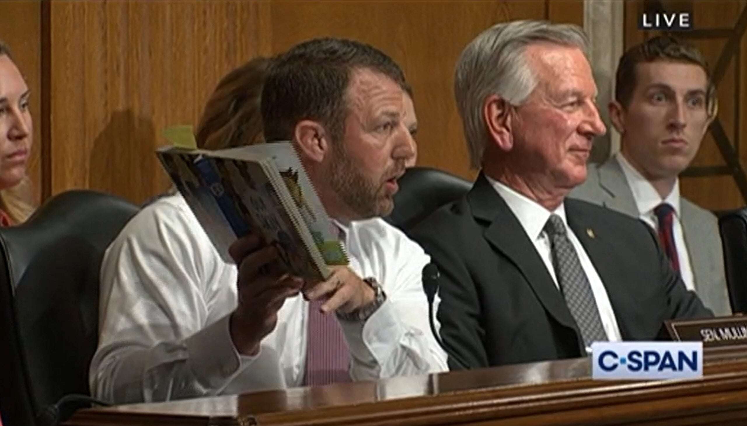 image for Markwayne Mullin Gets Laughs With Odd Comment During Hearing