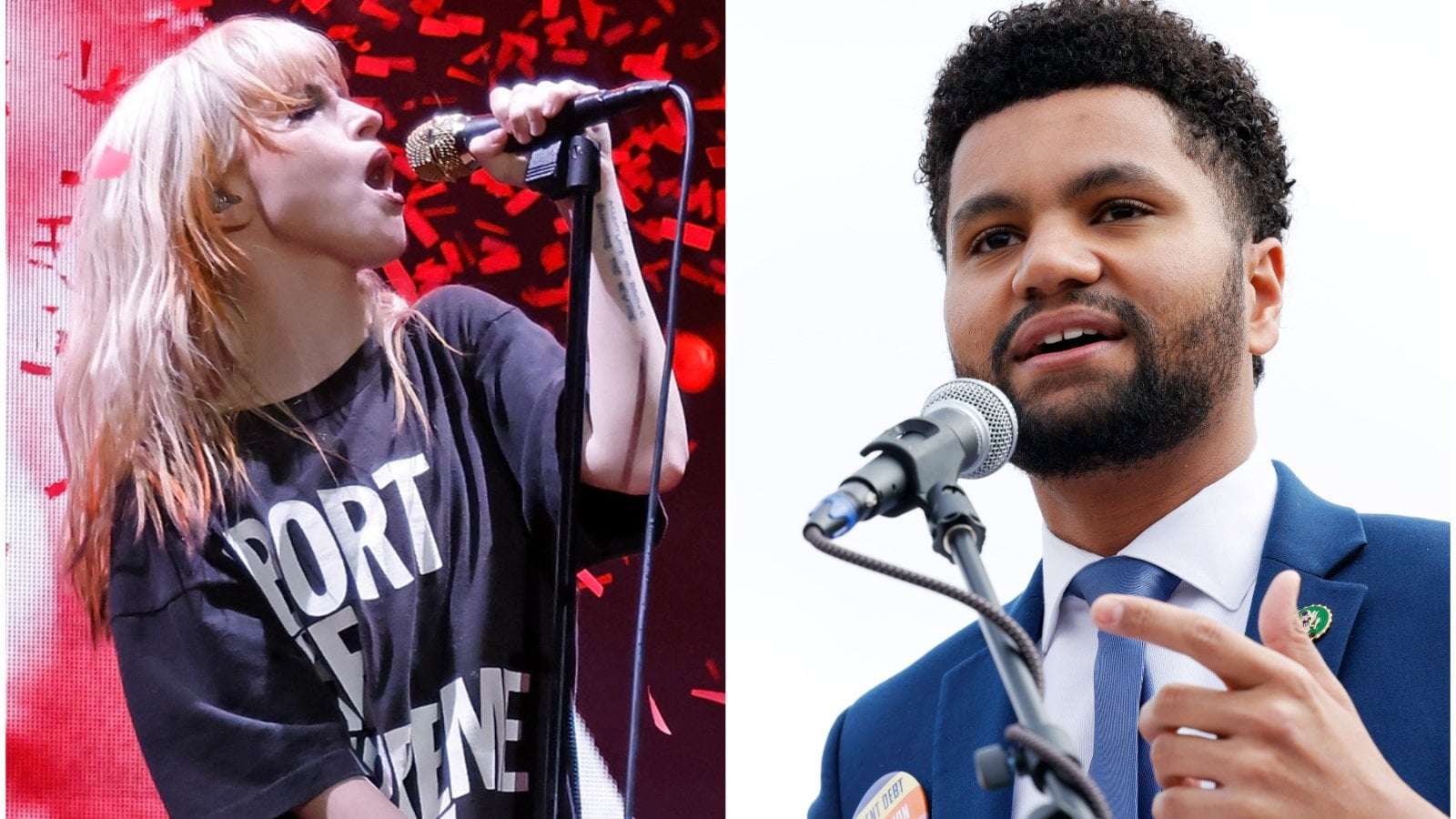 image for ‘F-ck Ron DeSantis’: Florida Rep. Maxwell Frost Shouts at Paramore Concert