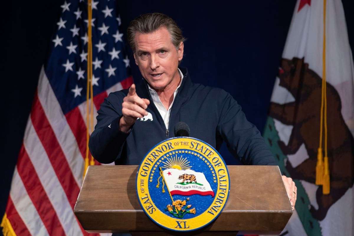 image for Gavin Newsom suggests kidnap charges over Ron DeSantis’s migrant flights