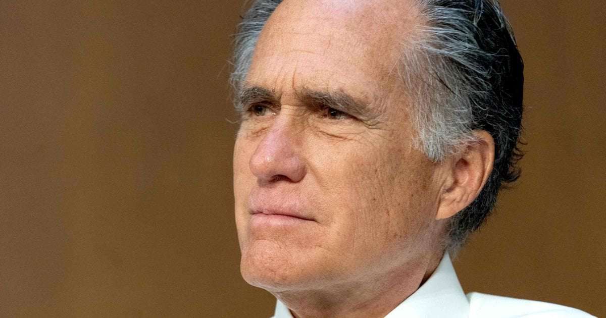 image for Mitt Romney Praises Trump Indictment