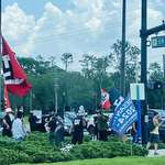 image for Protesters outside the entrance of Disney World