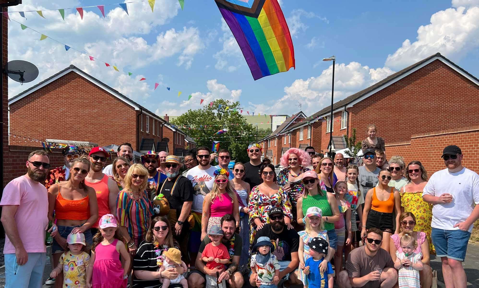 image for World's smallest Pride march held on tiny housing estate