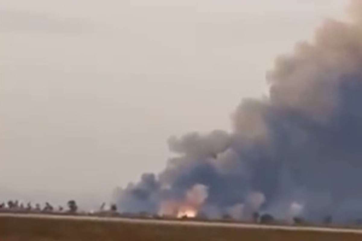 image for Ukraine destroys ammunition depot near Russian-occupied port city