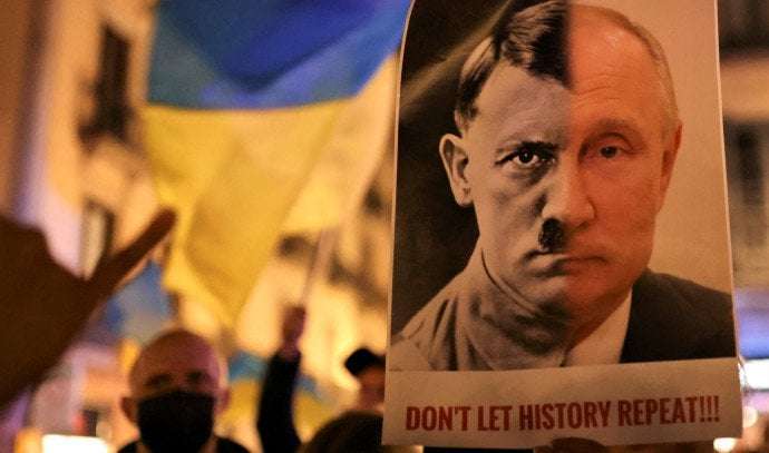 image for Vladimir Putin is 'second king of antisemitism after Hitler' - Zelensky