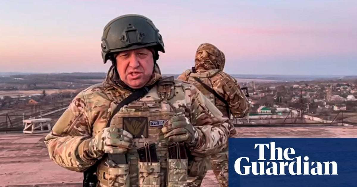 image for Russia investigates Wagner chief for ‘armed mutiny’ after call for attack on military