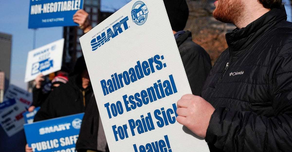 image for Most unionized US rail workers now have new sick leave
