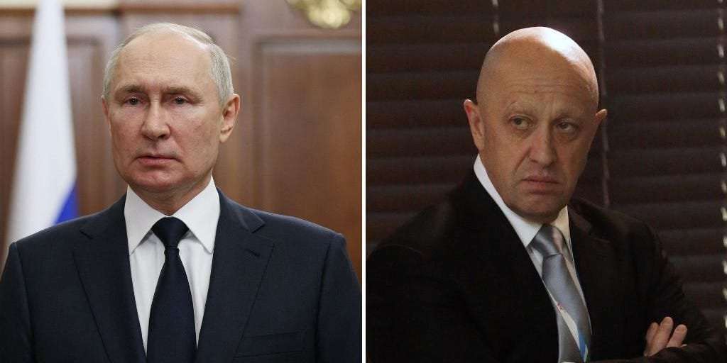 image for Prigozhin tried to call Putin when he realized his rebellion had 'gone too far' but the Russian president ignored him: report