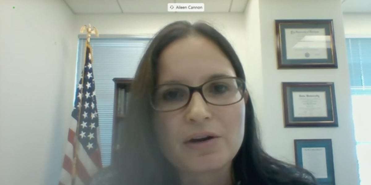 image for Judge Aileen Cannon denied the special counsel's request to hide the names of 84 potential witnesses in the Trump classified documents case