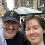 image for Met John Oliver at the WGA strike rally yesterday outside WBD HQ! Genuinely swell guy!