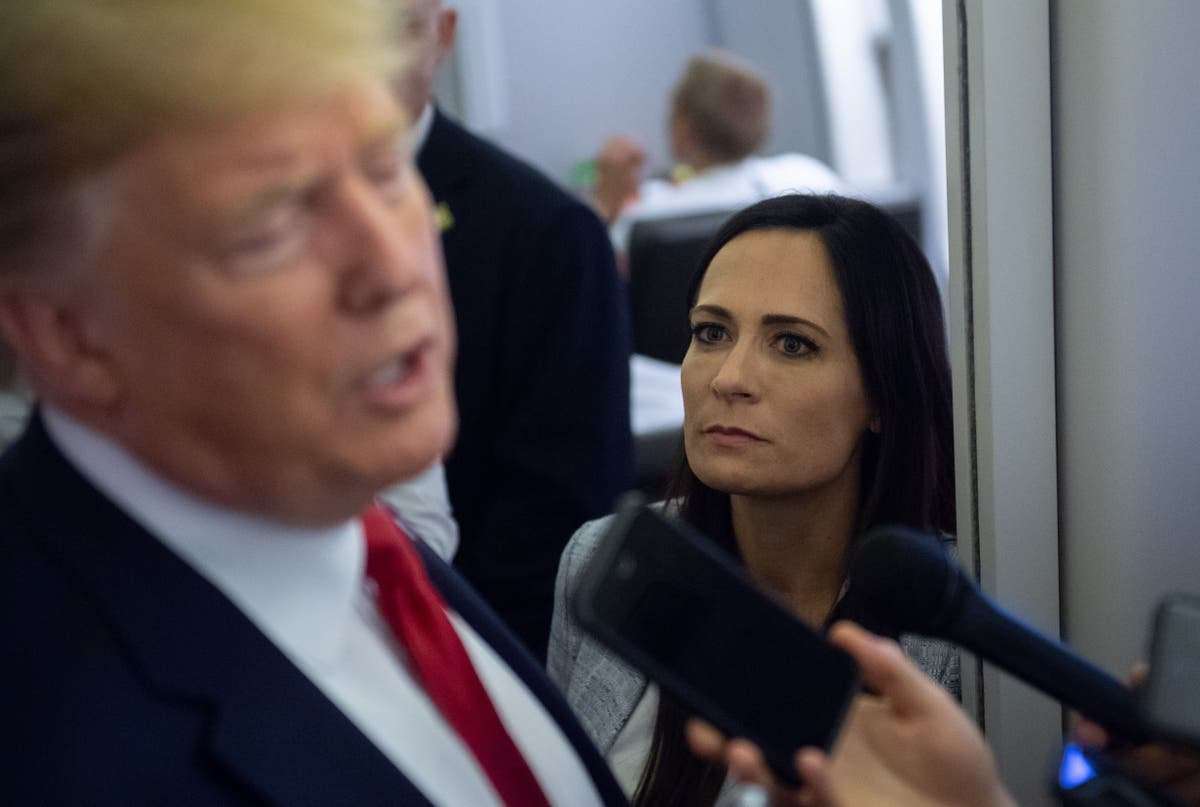 image for Ex-Trump aide Stephanie Grisham says she saw him show off documents on Mar-a-Lago dining patio