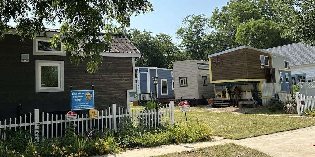image for Tiny home villages for homeless veterans are popping up around the country. Congress wants to send up to $100 million to fund more.