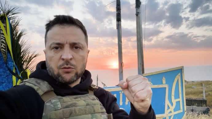 image for Zelenskyy visits Zmiinyi (Snake) Island on 500th day of full-scale war