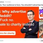 image for John Oliver thinks you should not advertise here