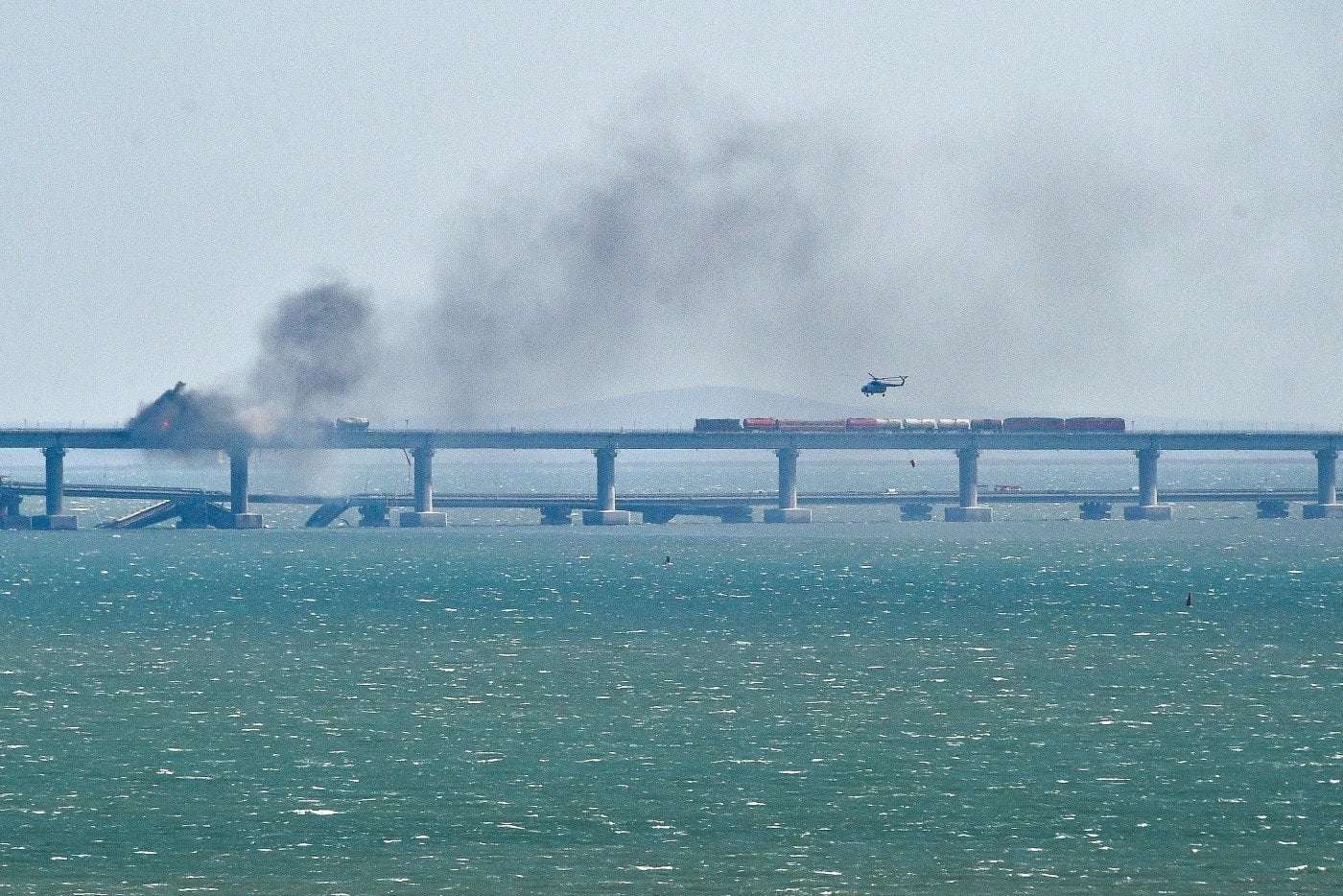 image for Traffic at Kerch Bridge halted amid ‘explosion’