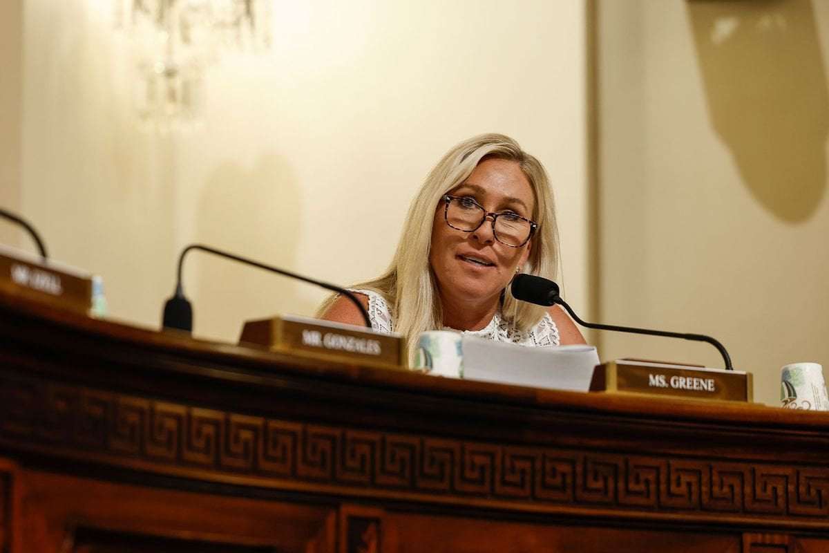 image for "Zero proof, but apparently some d**k pics": MTG showing Hunter Biden nudes at hearing backfires