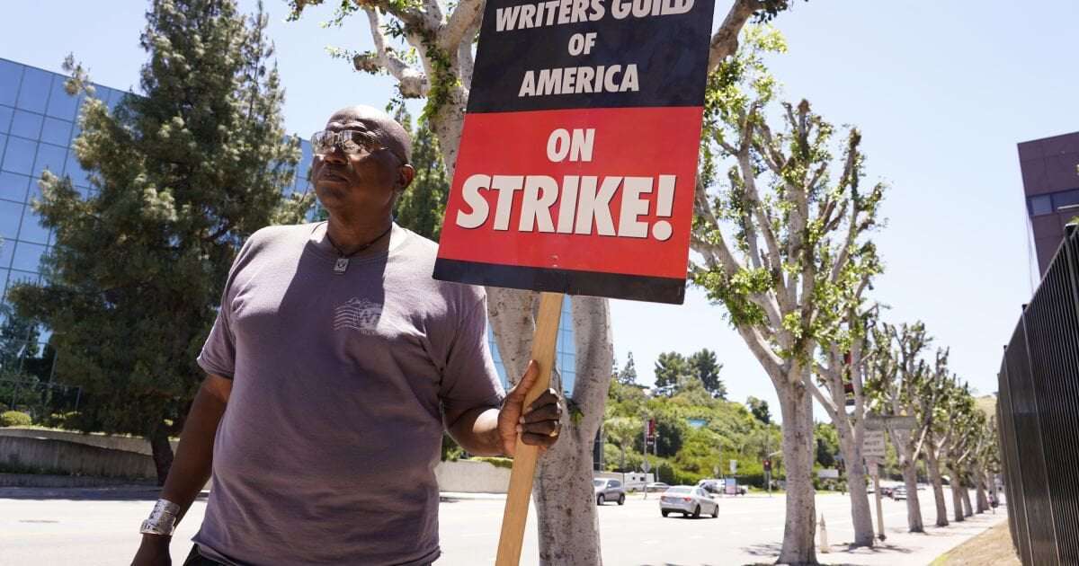 image for NBCUniversal slapped with $250 fine in foliage flap at striking writers’ picket line