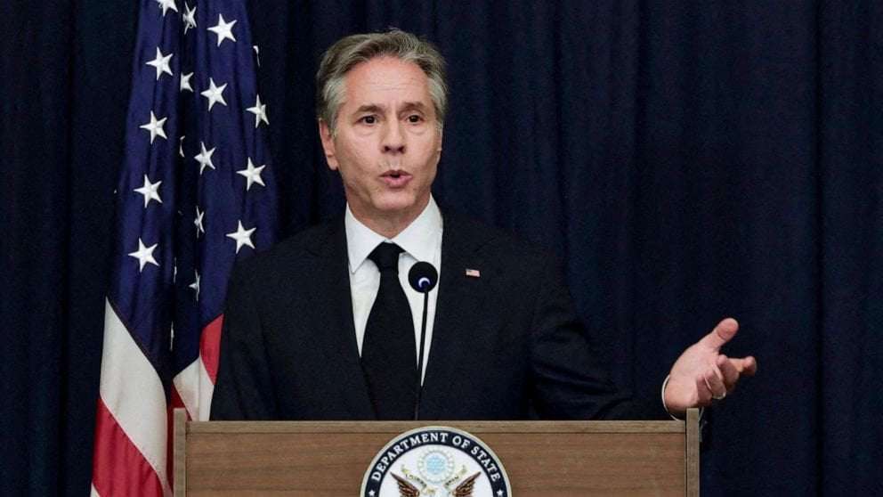 image for Sending F-16s to Ukraine to fight Russia would take 'months and months': Blinken
