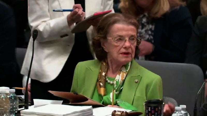 image for Feinstein gets confused in Senate Appropriations hearing, has to be prodded to vote