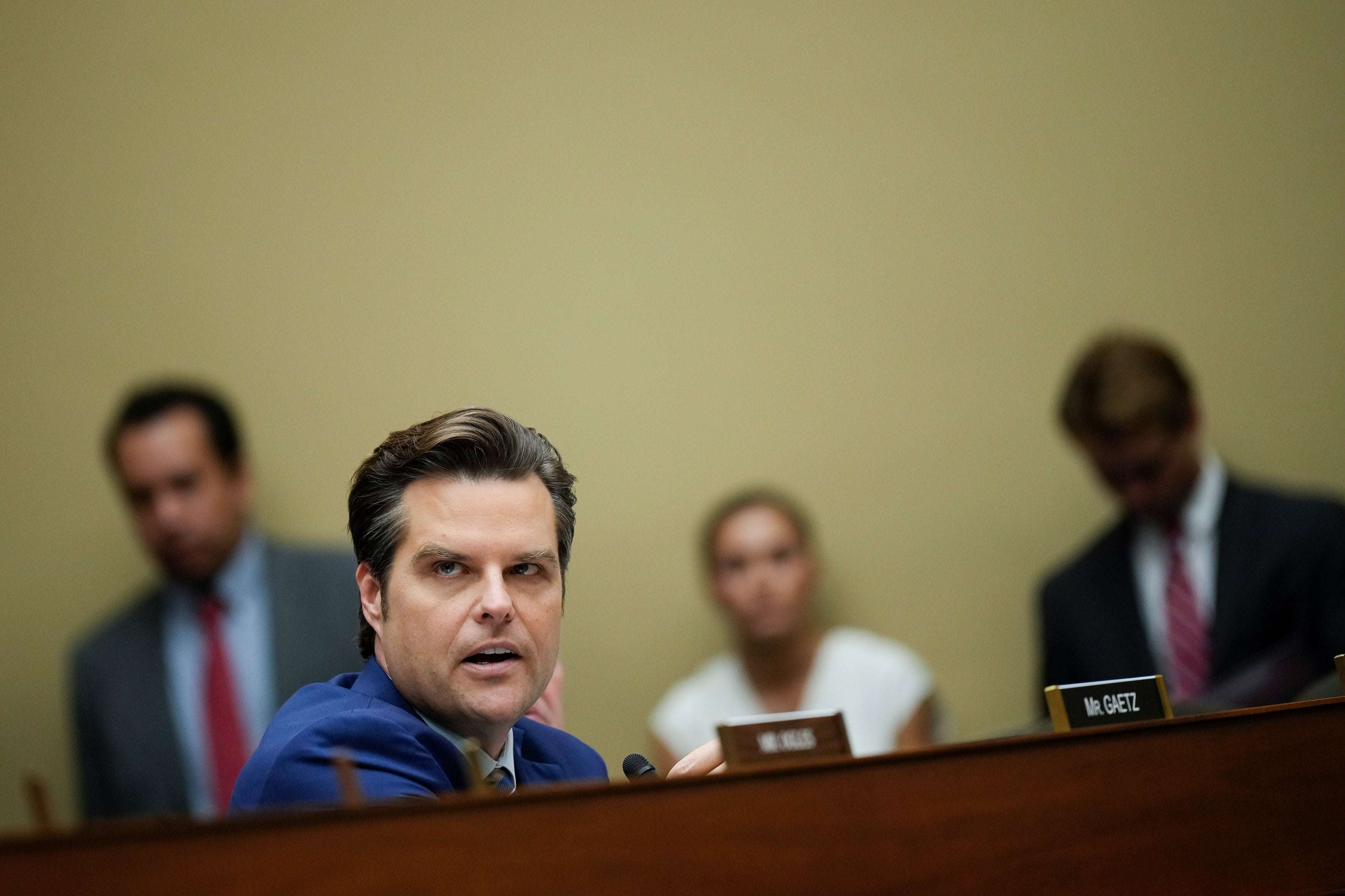 image for Matt Gaetz Confronted With Sex Doll During Fundraising Event