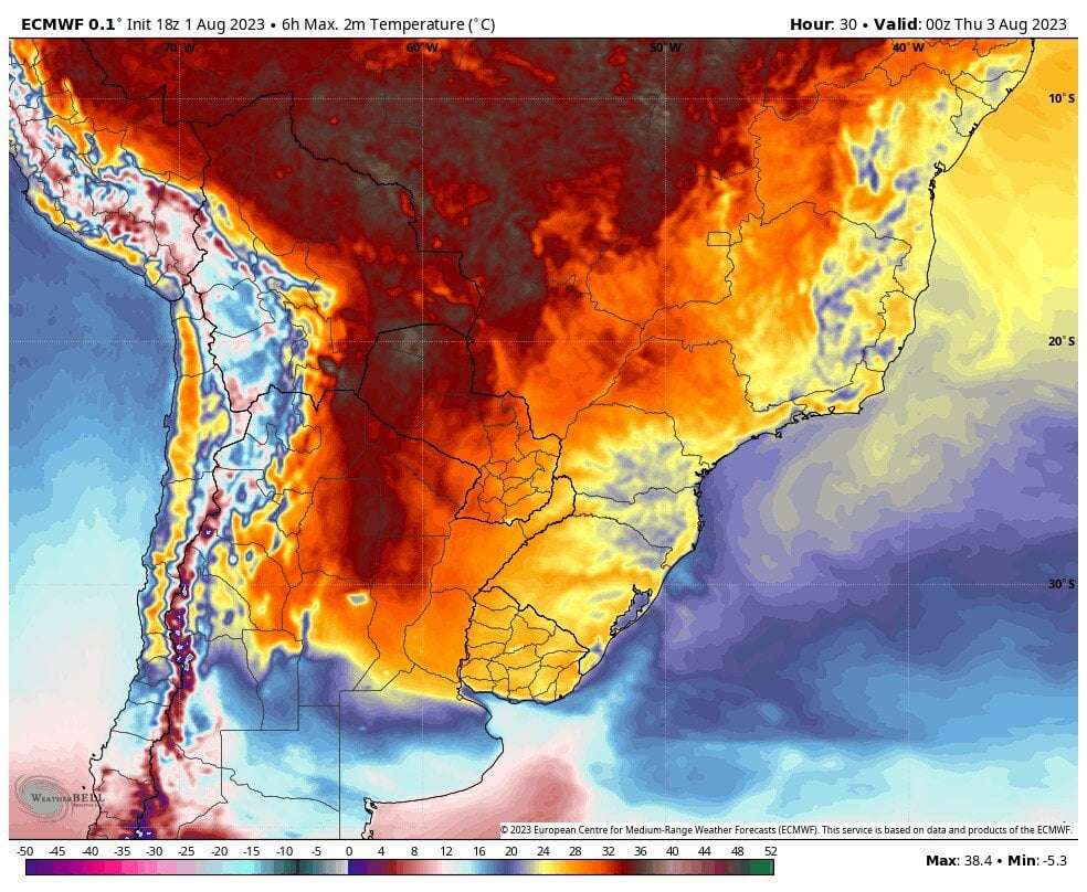 image for It’s midwinter, but it’s over 100 degrees in South America