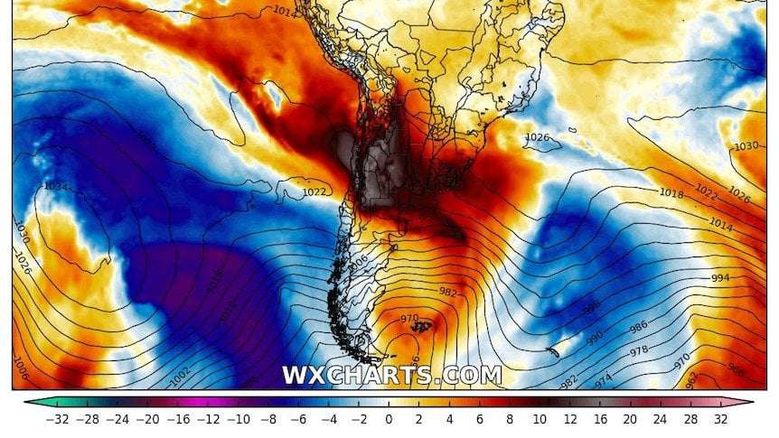image for Mid-winter temperatures above 35 degrees Celsius in South America leave climatologists in disbelief